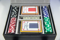 Leather bound Poker Set