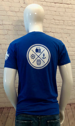 Men's Back Logo T-Shirt Royal Blue