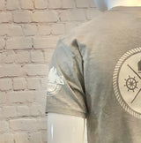 Men's Back Logo T-Shirt Steel Grey